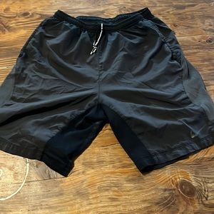 Grey Nike Running shorts, Length: 17 inch, Inseam: 7 inch